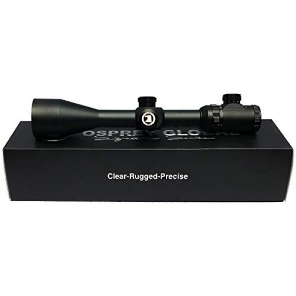 Osprey Global Rifle Scope 5 Osprey 6-24x50mm Illuminated MilDot Reticle 30mm Tube Rifle Scope
