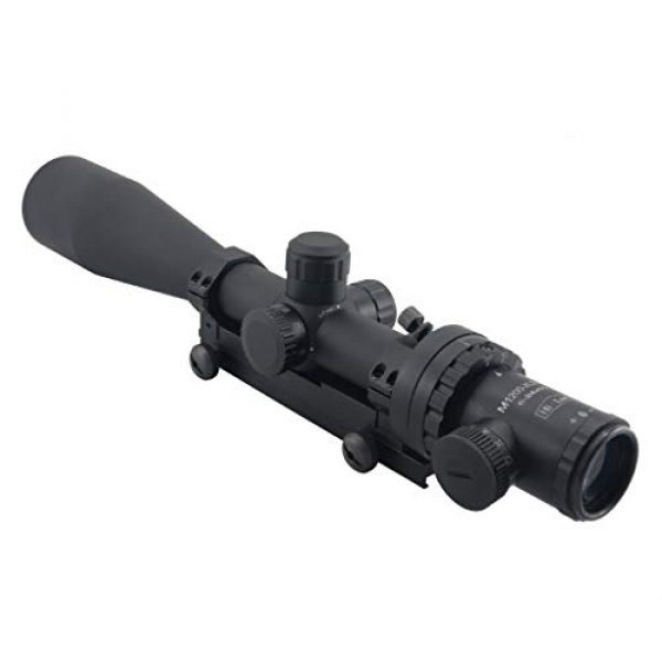 Hi-Lux Optics Rifle Scope 1 Hi-Lux Optics M1200 Art Scope with Illuminated Reticle, Red