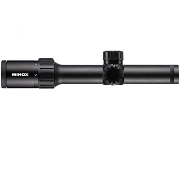 MINOX Rifle Scope 1 MINOX ZX5i 1-5x24mm Riflescope Plex Reticle, Black