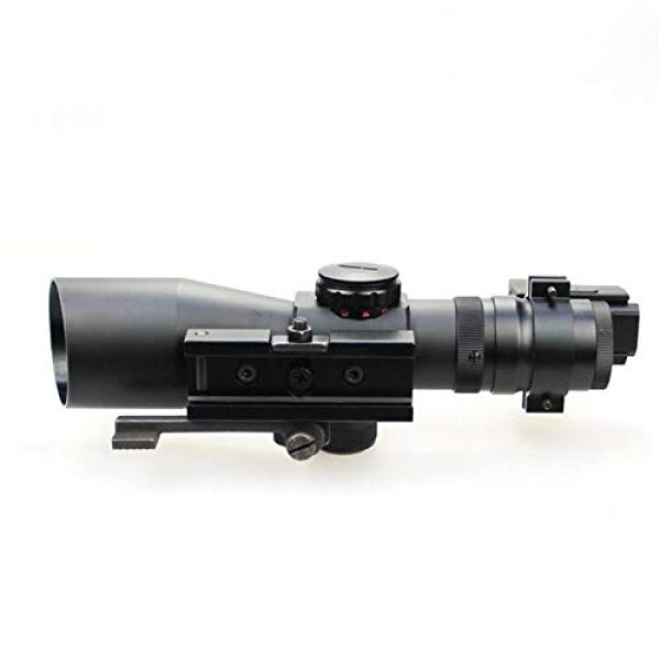 DJym Rifle Scope 6 DJym 3-9X42E and HD107R Combined Sights, Rifle Scope Waterproof, Shockproof and Anti-Fog