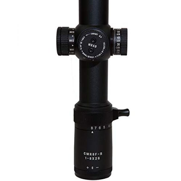 Hi-Lux Optics Rifle Scope 4 Hi-Lux Optics CMR8 1-8x26 FFP Close Medium Range Red Illuminated CW-4 Reticle, 40mm