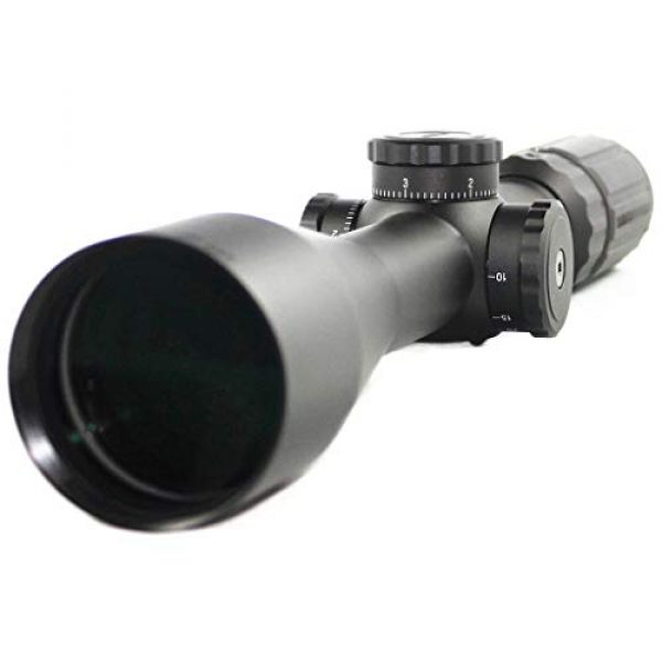 Vector Optics Rifle Scope 5 Vector Optics Marksman 6-25x50mm Second Focal Plane (SFP) 1/10 MIL Hunting Riflescope with MP Reticle, 30mm One Piece Mount, Lens Covers and Honeycomb Sunshade