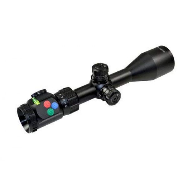 DB TAC INC Rifle Scope 4 DB TAC INC Presma EX Series Professional 3-12X44 Precision Scope, Red,Green,Blue Color RXR Reticle