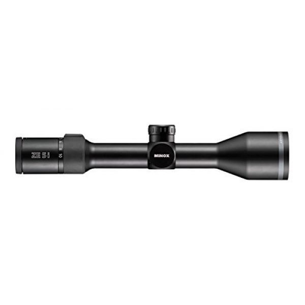 MINOX Rifle Scope 1 MINOX ZE5.2i 2-10x50 Illuminated German 4 Compact Tactical 30 mm Riflescope with 5X Magnification and 2nd FP German #4 Reticle for Hunting in Day & Deep Twilight