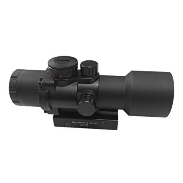 Ade Advanced Optics Rifle Scope 4 Ade Advanced Optics Crusader 5X Tactical Pris Scope with Illuminated Red/Green Dot Reticle