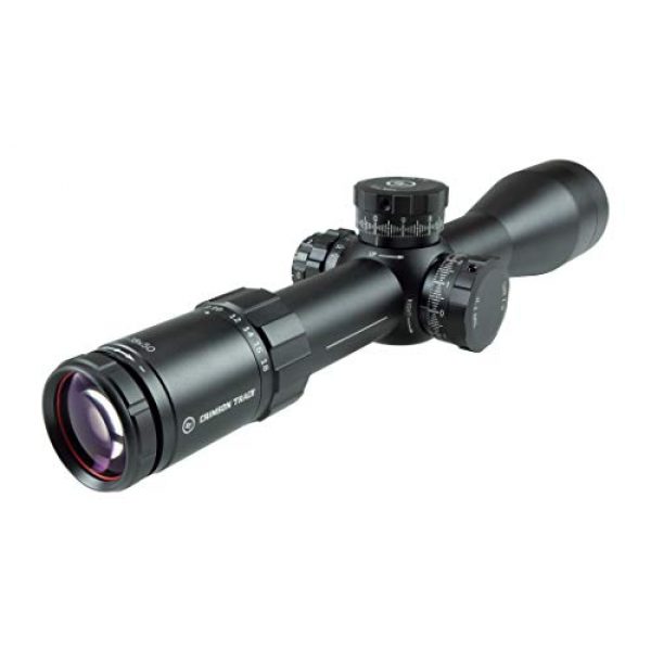 Crimson Trace Rifle Scope 3 Crimson Trace Optics Tactical 3-18x50mm MIL Rifle Scope with FFP and MR1-MIL Illuminated Reticle, 5 Series CTL-5318