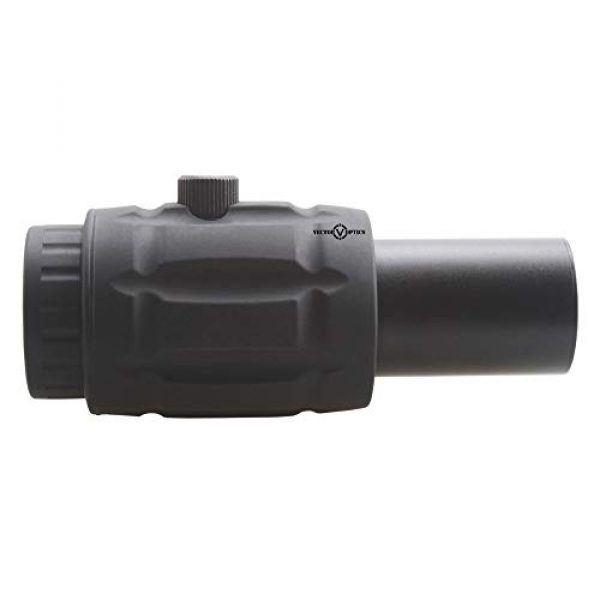 KTAIS Rifle Scope 4 KTAIS Vector Optics Tactical Adjustable 4X Magnifier fit for Red Dot Sight with Flip to Side Mount Shooting Accessories (Color : Black)