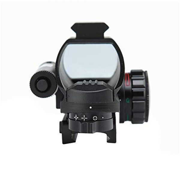 DJym Rifle Scope 1 DJym 1X Magnification Fast Sight, Additional Red Red Dot Sight Top with Rail Mounting Tactical Accessories