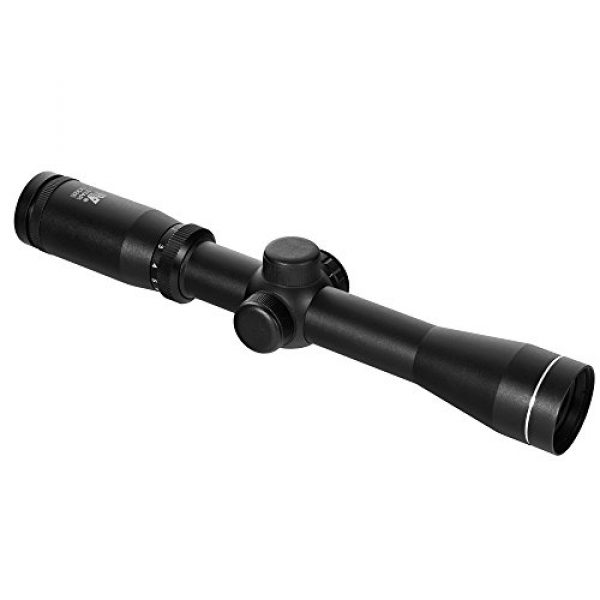 M1Surplus Rifle Scope 3 M1SURPLUS Scout Rifle Kit with 2-7x32 Illuminated Long Eye Scope +Tactical Cheek Rest w/Flag Patch Fits MOSSBERG MVP Scout Rifle Marlin 1895SBL Ruger GUNSITE Scout M1A SOCOM 16 II Scout Squad