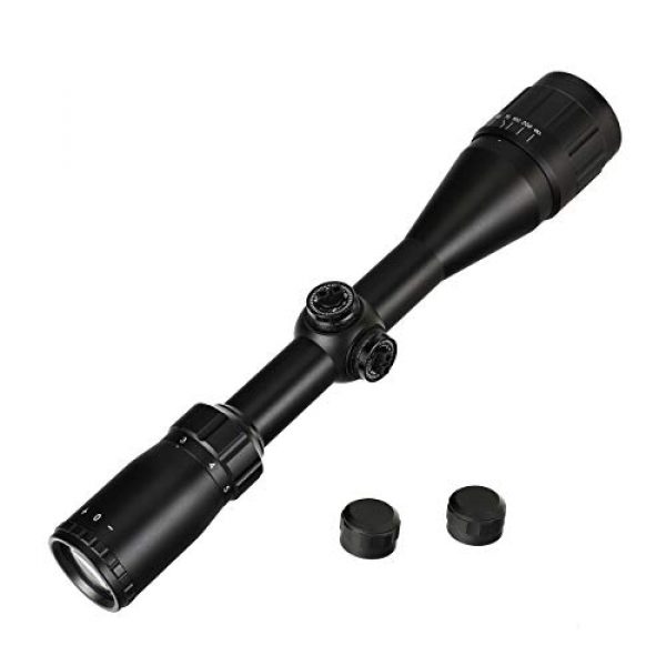 WINFREE Rifle Scope 6 WINFREE 3-9X40 Mil Dot Rifle Scope Optics Optical Scope for Hunting 1 inch Tube with 20mm Picatinny Rings