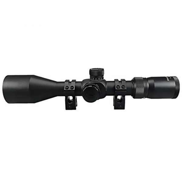 CZSM Rifle Scope 6 4.5-27X50 First Focal Plane (FFP) Rifle Scope with Red Illuminated Mil Reticle and Adjustable Objective 30mm Tube