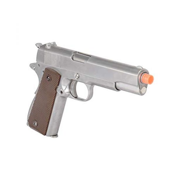 WE Airsoft Pistol 5 WE Tech M1911 Metal GBB Airsoft Pistol CO2 Version Chrome