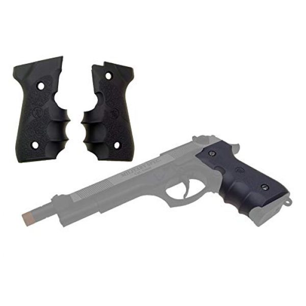 KJW Airsoft Pistol 6 KJW Tactical M9 45 Grips Gas Blowback Airsoft Pistol M9a1 Compatible WE/HFC M9 Series Airsoft Pistol Grip Ergonomic Comfort Tactical Pistol Grip Airsoft Accessory Starter Pack