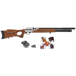 Wearable4U Air Rifle 1 Hatsan Galatian Walnut QE Air Rifle with Included Wearable4U 100x Paper Targets and Lead Pellets Bundle