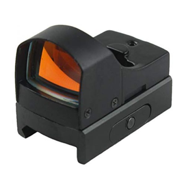 Without Rifle Scope 1 Toy Gun Sight Red dot Sight Magnification Mini Holographic Sight Light Red Green Dot Laser Scope Optics Sight (Color : Black)