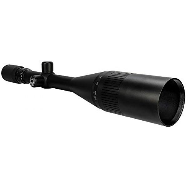 BARSKA Rifle Scope 2 BARSKA AC13524 Varmint 10-40x60 Rifle Scope Trace MOA V2 Reticle Adjustable Objective, Black, One Size