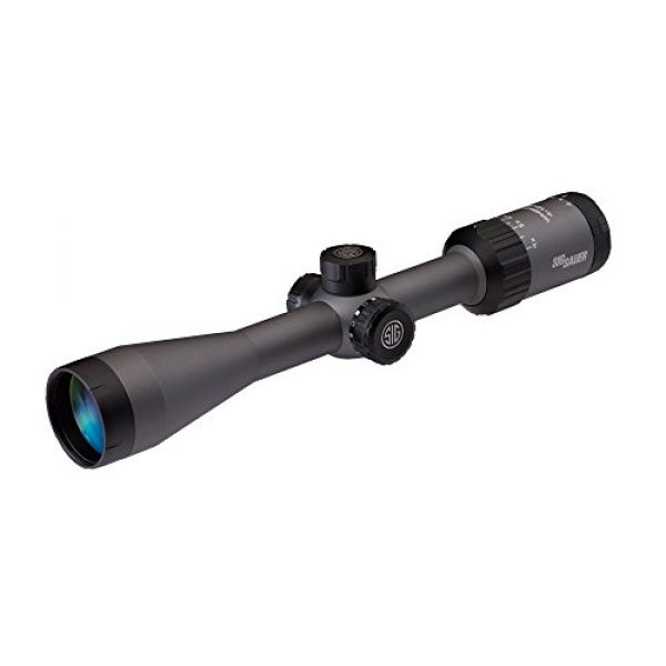 Sig Sauer Rifle Scope 1 Sig Sauer Whiskey3 4-12x40mm SFP Quadplex Illuminated Riflescope, 1"