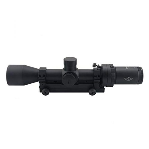Hi-Lux Optics Rifle Scope 7 Hi-Lux Optics M1000-PRO Automatic Ranging Trajectory (Art) M1000-PRO 2-10 x 42 with Green Illuminated HR1 MOA Reticle, Black