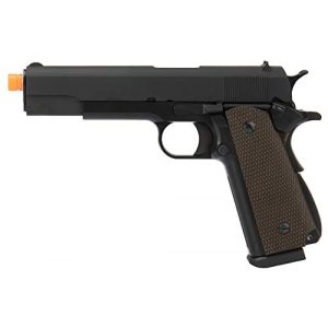 Lancer Tactical Airsoft Pistol 1 Lancer Tactical WE 1911 High Capacity Full Metal Airsoft Gas Blowback Pistol Black 330 FPS