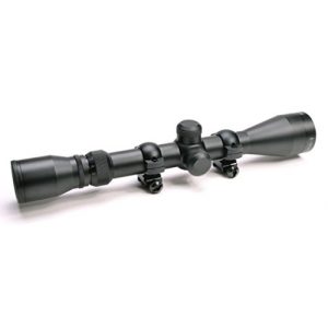 Hammers Rifle Scope 1 Hammers Hunting Plinking Rifle Scope 3-9x40 with Low Weaver Scope Rings 1 inch Tube Finger Adjustable Turret