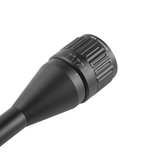 Sniper Rifle Scope 3 Sniper MT4-16x50 Rifle Scope 1" Tube Diameter With Scope Rings Parallax Adjustment Sunshade Lens Caps