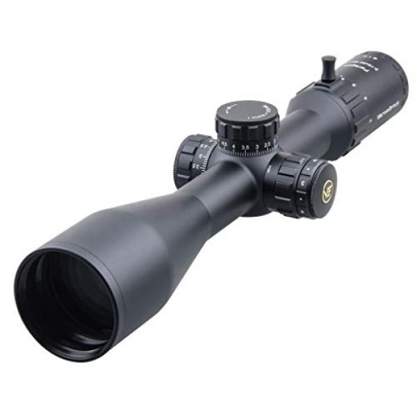 Vector Optics Rifle Scope 3 Vector Optics Paragon 3-15x50mm Second Focal Plane (SFP) Genii 1/10 MIL Tactical Riflescope with Red Illuminated Reticle, 30mm Mount Rings, Lens Cover, 3 Inch Sunshade