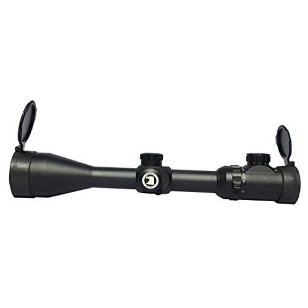 Osprey Global Rifle Scope 2 Osprey Global 10-40x50 Illuminated Mil-Dot Glass Reticle 30mm-Tube TA Riflescope, Matte Black (10-40x 50mm)