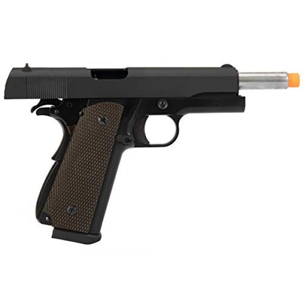 Lancer Tactical Airsoft Pistol 6 Lancer Tactical WE 1911 High Capacity Full Metal Airsoft Gas Blowback Pistol Black 330 FPS