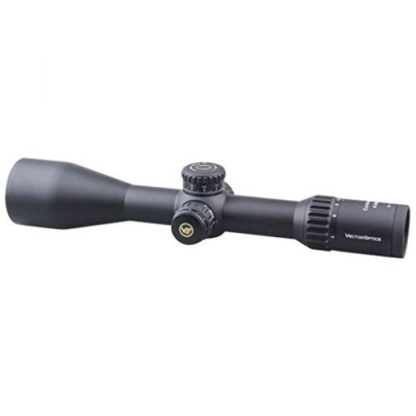 Vector Optics Rifle Scope 5 Vector Optics Continental 4-24x56 First Focal Plane (FFP) Rifle Scope, 34mm Tube, 1/10 MIL Per Click Adjustment, Turret Lock System, Free Picatinny/Weaver Mount Rings, Matte Black