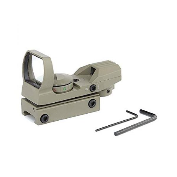 DJym Rifle Scope 1 DJym HD No Magnification Fast Sight Five-Position Red Dot Aiming Excellent Seismic Performance Sand Color Optical Sight
