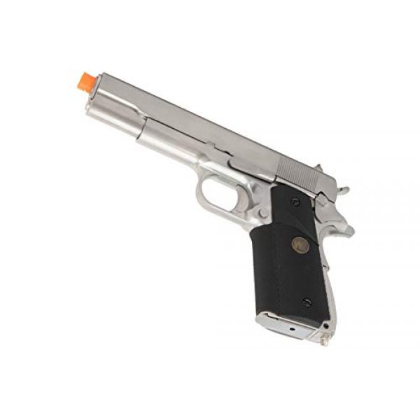 Lancer Tactical Airsoft Pistol 5 Lancer Tactical WE M1911 Full Metal MEU Gas Blowback Airsoft Pistol Silver Black