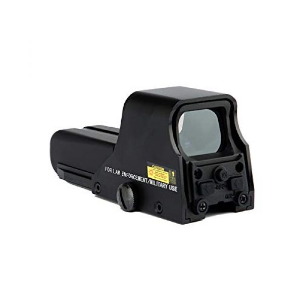DJym Rifle Scope 1 DJym HD 1X Magnification Red Dot Sight, 22mm Rail Waterproof Shockproof Sight