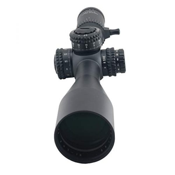 Hi-Lux Optics Rifle Scope 7 Hi-Lux Optics TAC-VF420X50 PentaLux 4-20 x 50 30mm Tube First Focal Plane Rifle Scope with Green Illuminated CW1-FFP Reticle, Black