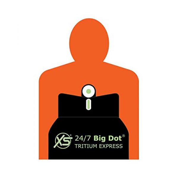 XS Sight Systems Rifle Sight 1 XS Sights 24/7 Big Dot Express Set with 2 Groove Rear Sight Base for Remington Rifles and Shotguns