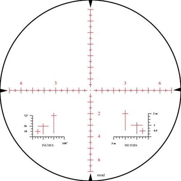 Hi-Lux Optics Rifle Scope 7 Hi-Lux Optics M1200 Art Scope with Illuminated Reticle, Red