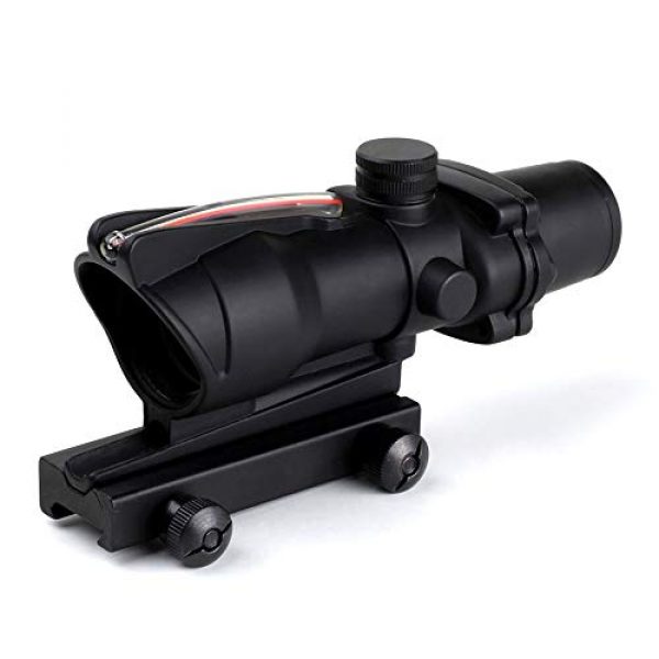 Armybase Rifle Scope 3 Armybase Riflescope ACOG 4X32 Real Fiber Optics Red Dot Illuminated Chevron Glass Etched Reticle Tactical Optical Sights Scope