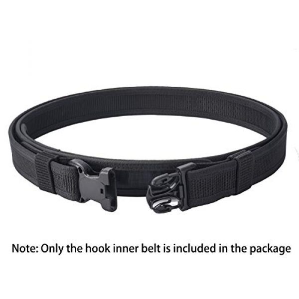 Vianyer Tactical Belt 5 Vianyer Inner Belt 1.5" Hook Liner Belt Low Profile EDC Belt Concealed Work Belt Base Under Belt for Outer Duty Belt