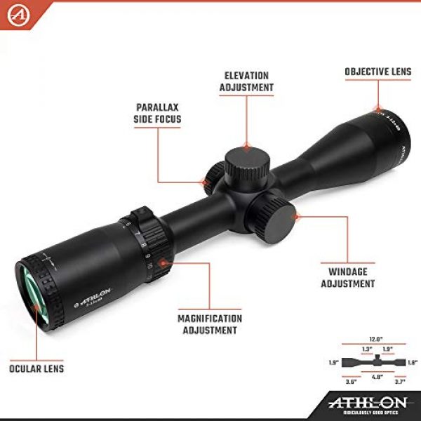 Athlon Optics Rifle Scope 2 Athlon Optics Talos 3-12x40 Second Focal Plane Riflescopes