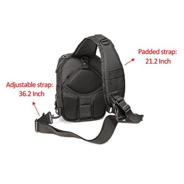 CRAZY ANTS Tactical Backpack 3 Crazy Ants Tactical Sling Bag Rover Molle Pack Shoulder Sling Backpack for Man