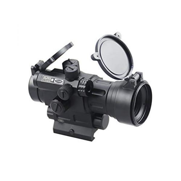 DJym Rifle Scope 3 DJym Advanced Button Red Dot Sight, 1X Waterproof and Anti-Fog Rifle Scope