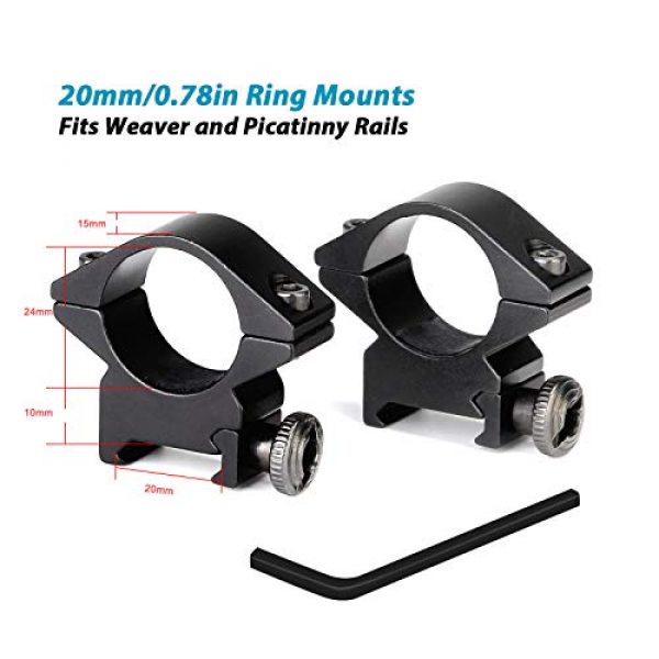 SVBONY Rifle Scope 5 SVBONY SV176 Rifle Scopes,3-9x32mm Sight Scope,Dioptre Adjustable IPX6 Waterproof Shockproof with 20/22mm Rangefinder Scope for Outdoor Sports Activities