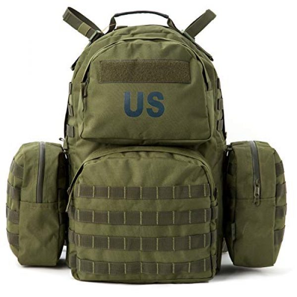 Akmax.cn Tactical Backpack 1 Military Army Backpack, MOLLE 2 Medium Rucksack with Removeable Shoulder Straps and Wasit Belt, Internal Frame