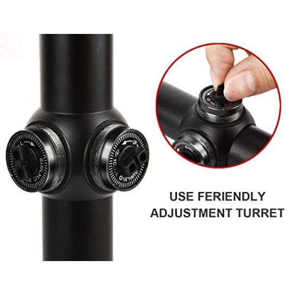 CVLIFE Rifle Scope 4 CVLIFE 3-9x40AO Optics R4 Reticle Crosshair Scope with 20mm Free Mounts