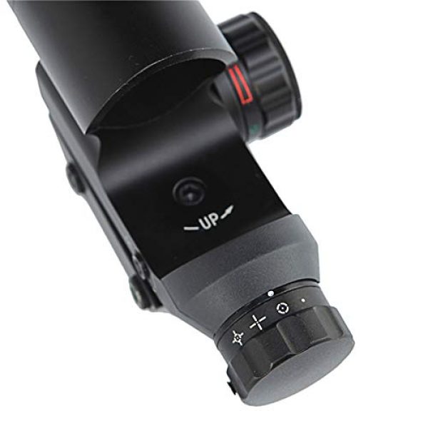 DJym Rifle Scope 4 DJym HD120 Shockproof Waterproof Red Dot Sight Riflescope (22MM Rail)
