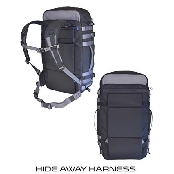 VITAL GEAR Tactical Backpack 7 VITAL GEAR Air Rover Modular Adventure Travel Backpack, Black, Medium/40mm
