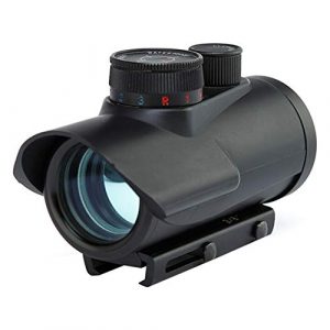 DJym Rifle Scope 1 DJym Tactical Red Dot Scope with Sunshade Used for Hunting Rifles or Air Rifles Scope