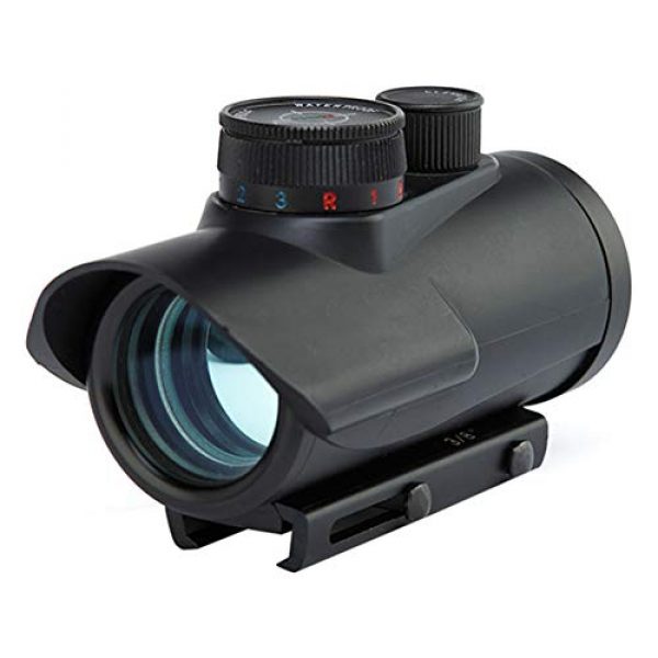 DJym Rifle Scope 1 DJym Tactical Red Dot Scope with Sunshade Used for Hunting Rifles or Air Rifles Scope