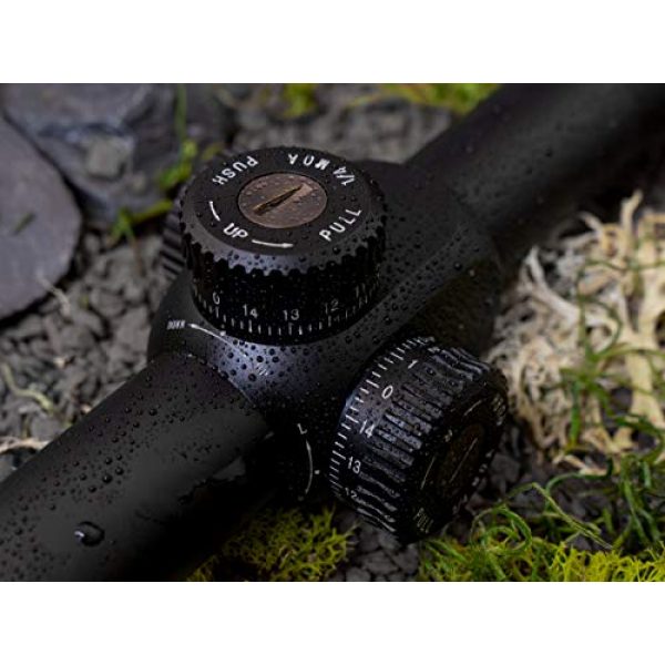Monstrum Rifle Scope 3 Monstrum Alpha Series 6-24x50 First Focal Plane FFP Rifle Scope with MOA Reticle