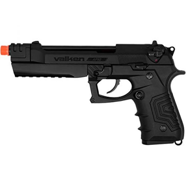 Valken Airsoft Pistol 1 Valken AP92 Airsoft Pistol-C02 Blowback Full Metal Slide-6 mm-Black