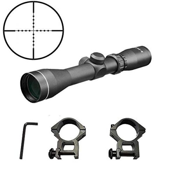 Persei Rifle Scope 6 Persei 2-7x42 Long Eye Relief Scope Rangefinder Reticle 30mm Tube Diameter Fits Mosin Nagant 1891/30 M39 with Mount Rings